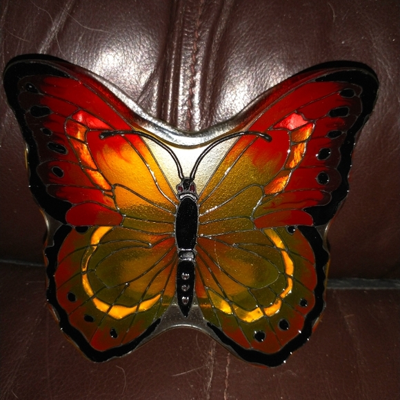 Stain glass style reflective candle votive - Picture 1 of 2